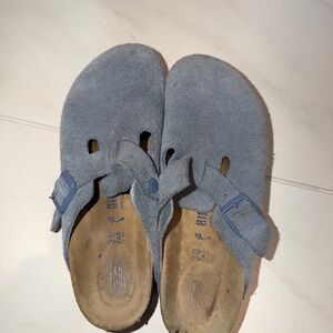 Birkenstock Women's Boston Soft Footbed Clogs Blue